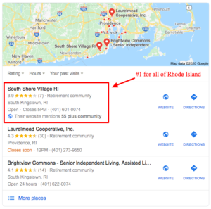 55 plus communities in ri Google Search