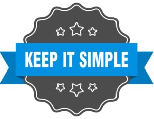 web design using the kiss system (keeping it simple stupid)