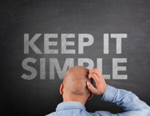 web design using the kiss system (keeping it simple stupid)