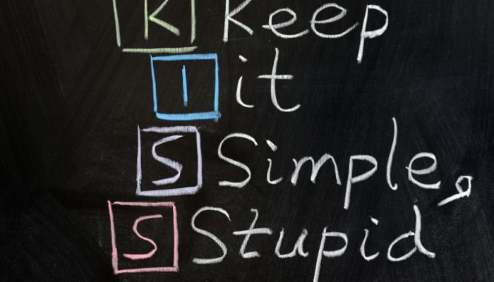 web design using the kiss system (keeping it simple stupid)